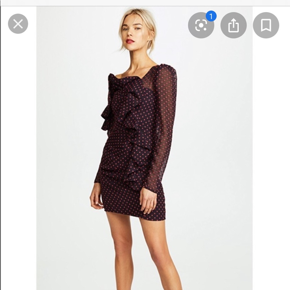 Self Portrait Plumentis Mini ruffle dress 2